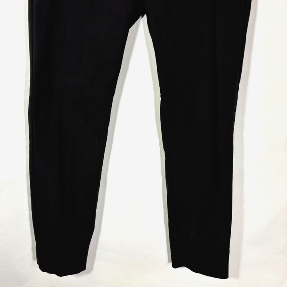 Zara Black Jogger Waist Trousers M Work Office Medium 27" Inseam Slim - Picture 5 of 14